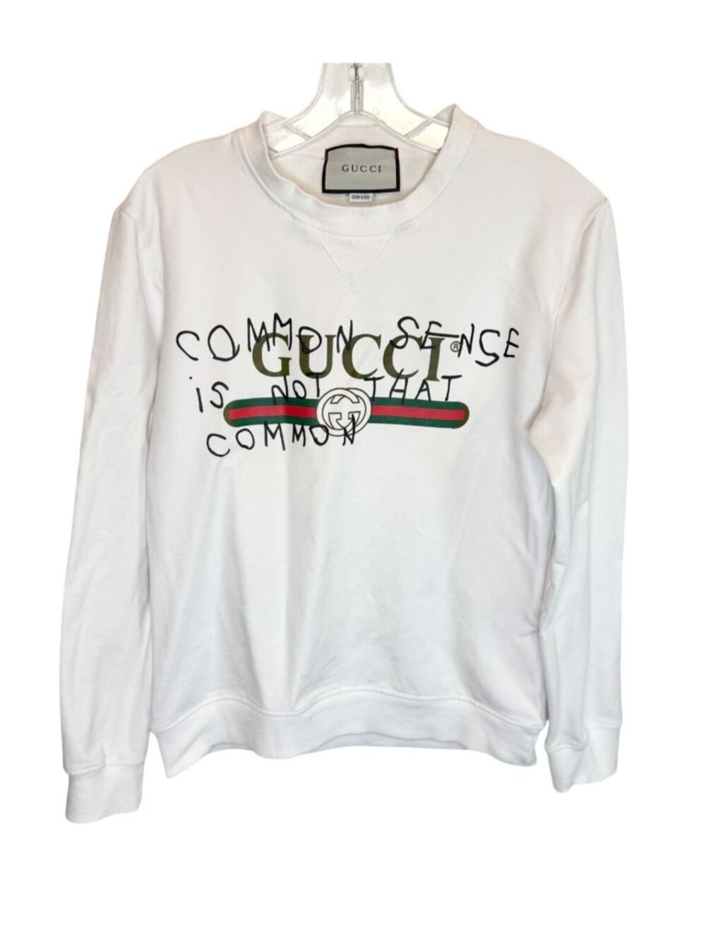 GUCCI Coco Captain Common Sense Is Not That Common Crewneck Sweatshirt - L